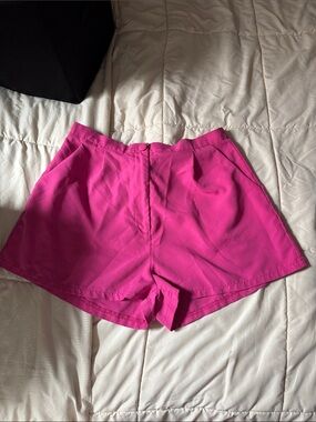 Women's High-Waist Pink Shorts